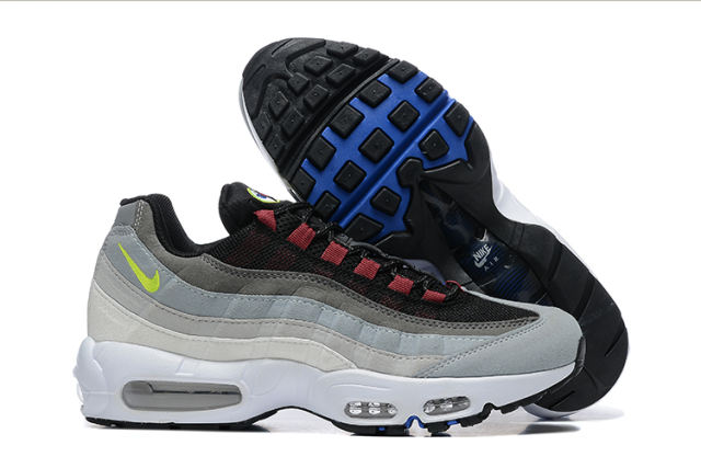 [plus-size shoes]@ir Max 95 Grey Black Neon Gradient  Air Cushion Casual Sneakers 29066616
