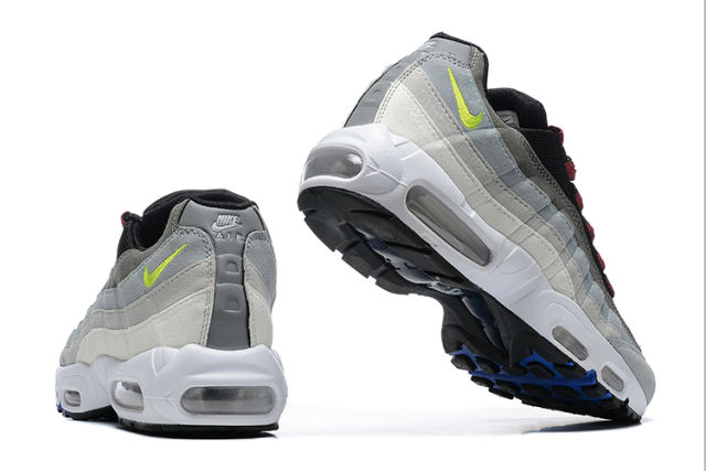 [plus-size shoes]@ir Max 95 Grey Black Neon Gradient  Air Cushion Casual Sneakers 29066616