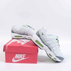 [plus-size shoes]@ir Max 95  White Grey Volt Breathable Mesh Running Shoes 29064534