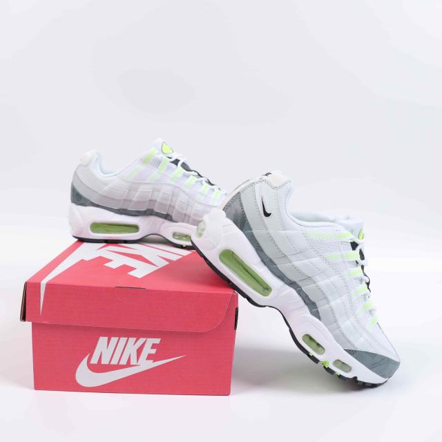 [plus-size shoes]@ir Max 95  White Grey Volt Breathable Mesh Running Shoes 29064534