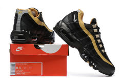 [plus-size shoes]@ir Max 95 Black Gold Gradient Wave Strip Running Shoes 29066608