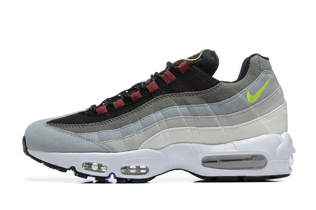 [plus-size shoes]@ir Max 95 Grey Black Neon Gradient  Air Cushion Casual Sneakers 29066616