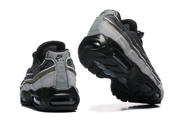 [plus-size shoes]@ir Max 95 Black Grey Gradient  Air Cushion Running Shoes 29045571