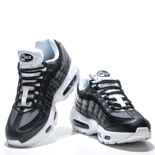 [plus-size shoes]@ir Max 95 Black White Breathable Air Cushion Running Shoes 29045544