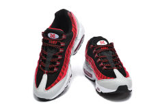 [plus-size shoes]@ir Max 95 Black Red Grey Gradient Stripe Air Cushion Retro Running Shoes 29247380