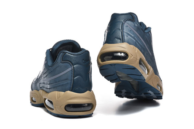 [plus-size shoes]@ir Max 95 Navy Blue Tan  Air Cushion Running Shoes 29043538