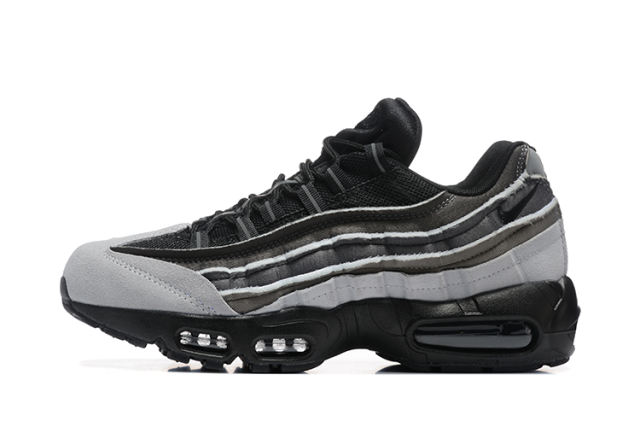 [plus-size shoes]@ir Max 95 Black Grey Gradient  Air Cushion Running Shoes 29045571