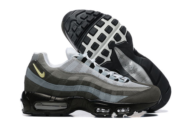 [plus-size shoes]@ir Max 95 Grey Black Multi-Tone Gradient Air Cushion Casual Sneakers 29066638