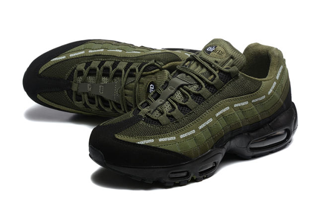 [plus-size shoes]@ir Max 95 x Undefeated Olive Black  Air Cushion Running Shoes 29043573