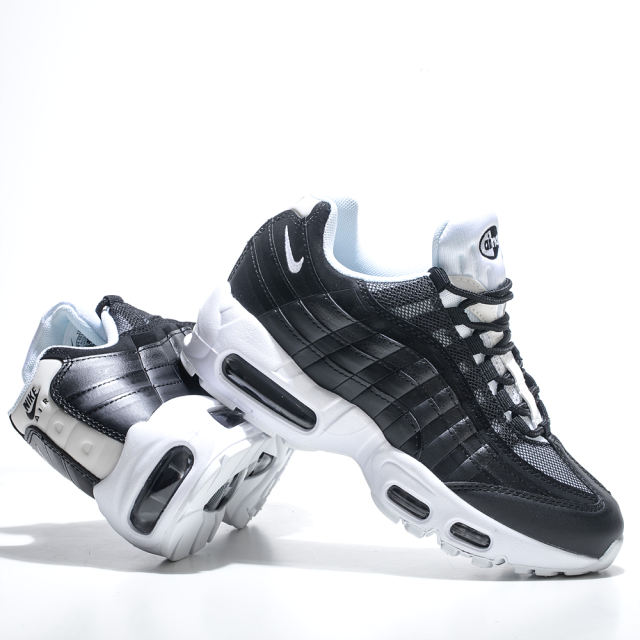 [plus-size shoes]@ir Max 95 Black White Breathable Air Cushion Running Shoes 29045544