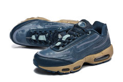 [plus-size shoes]@ir Max 95 Navy Blue Tan  Air Cushion Running Shoes 29043538