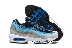 [plus-size shoes]@ir Max 95 Blue Leopard Print Sneakers Running Shoes 29038282
