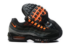 [plus-size shoes]@ir Max 95 Black Grey Orange Mesh  Air Cushion Running Shoes 29045251