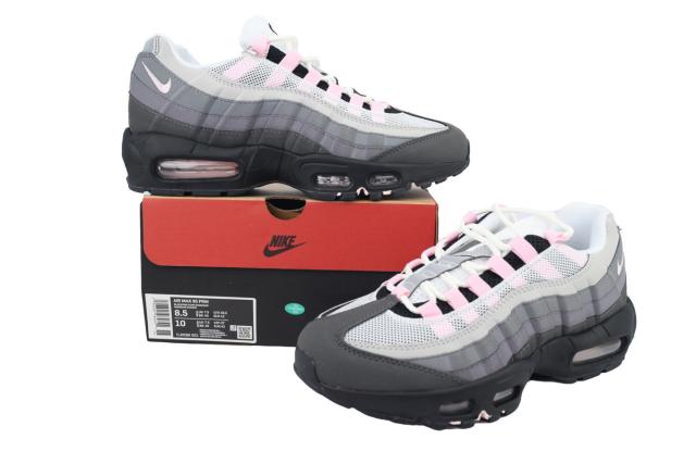 [plus-size shoes]  @ir Max 95 Grey Pink Retro Running Shoes 28971651
