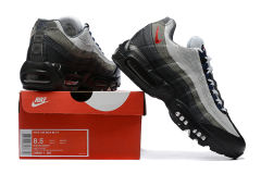 [plus-size shoes]@ir Max 95 Black Grey Gradient Wave Strip Running Shoes 29066602