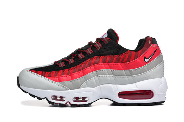 [plus-size shoes]@ir Max 95 Black Red Grey Gradient Stripe Air Cushion Retro Running Shoes 29247380