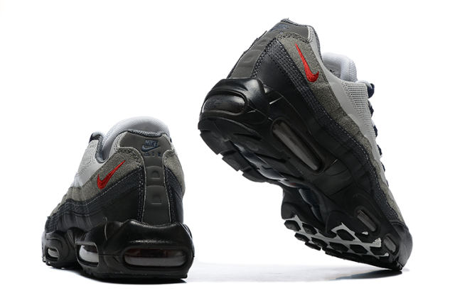 [plus-size shoes]@ir Max 95 Black Grey Gradient Wave Strip Running Shoes 29066602