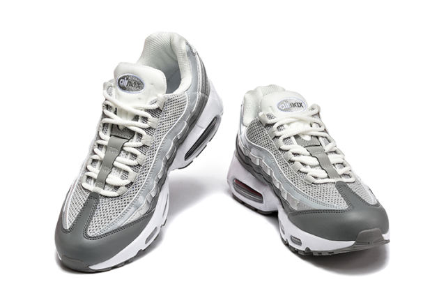 [plus-size shoes]@ir Max 95  Silver Grey Retro Sneakers Running Shoes 29038279