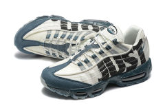 [plus-size shoes]@ir Max 95 White Teal  Just Do It  Print  Air Cushion Running Shoes 29045031