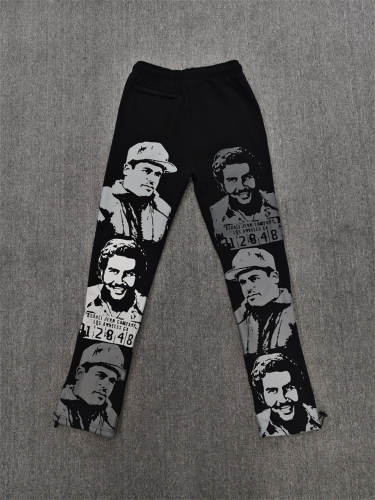 1:1 Top Quality Black Blue Cough Syrup Portrait Sweatpants