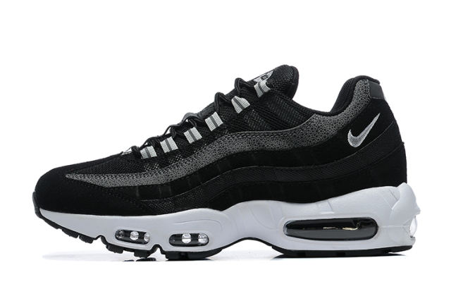 [plus-size shoes]@ir Max 95 Black White Gradient Safari Print Running Shoes 29066651