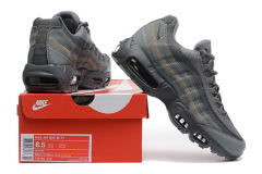 [plus-size shoes]@ir Max 95 Dark Grey Mesh  Air Cushion Running Shoes 29045255