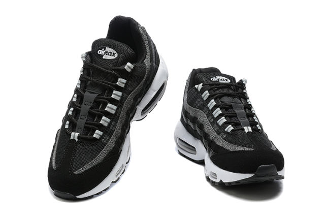 [plus-size shoes]@ir Max 95 Black White Gradient Safari Print Running Shoes 29066651