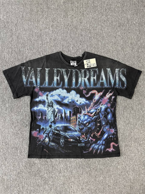 High Quality Vale Forever Black Lightning Car Graphic T-Shirt