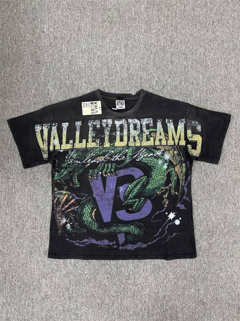 High Quality Vale Forever Black Purple Snake Graphic T-Shirt