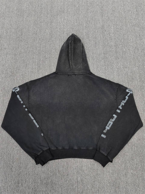 1:1 Quality Vale Forever Black Contrast Stripe Hoodie
