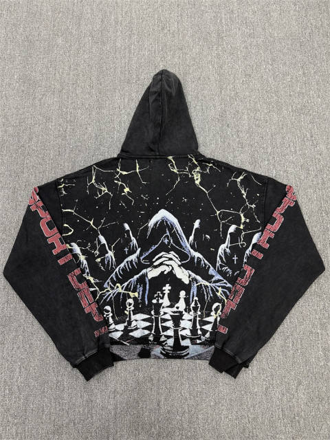 1:1 Quality Vale Forever Valley Sport Dept Chess Vintage Zip Up Hoodie