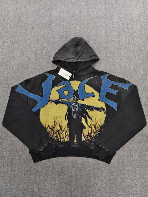 1:1 Quality Vale Forever Scarecrow Vintage Washed Pullover Hoodie