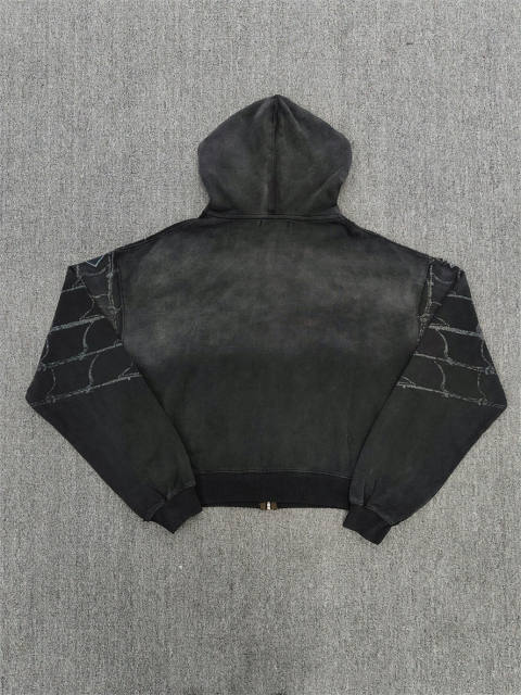 1:1 Quality Vale Forever Black Festival Graphic Zip Hoodie