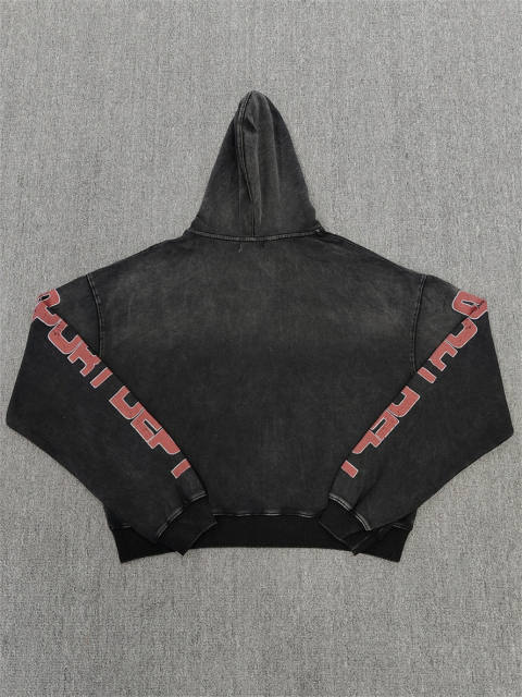 1:1 Quality Vale Forever Vale Forever Black Red Sport Dept Hoodie
