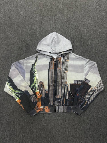 1:1 Quality Vale Forever White City Skyline Hoodie