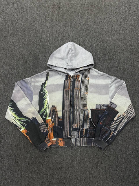 1:1 Quality Vale Forever White City Skyline Hoodie