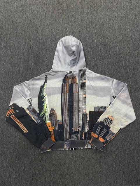 1:1 Quality Vale Forever White City Skyline Hoodie