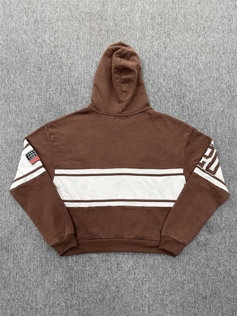 1:1 Quality Vale Forever Brown Equestrian Graphic Zip Hoodie
