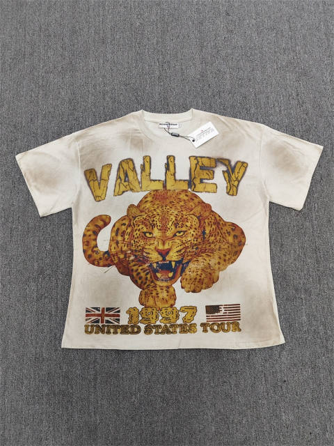 High Quality Vale Forever Valley 1997 US Tour Leopard Vintage Washed T-Shirt