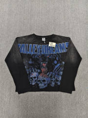 High Quality Vale Forever Black Tonal Logo Long Sleeve T-Shirt