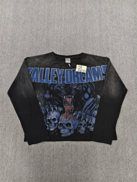 High Quality Vale Forever Black Tonal Logo Long Sleeve T-Shirt