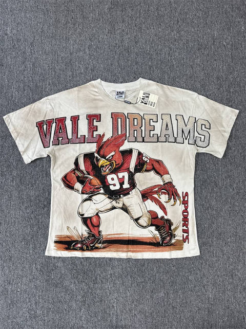 High Quality Vale Forever White Football Player Graphic T-Shirt