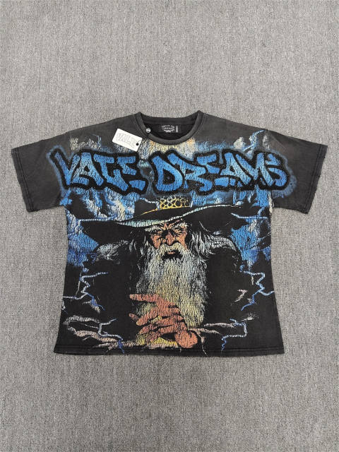High Quality Vale Forever Vale Dreams Wizard Lightning Vintage Washed T-Shirt