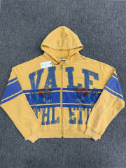 1:1 Quality Vale Forever Yellow Sport Stripe Zip Hoodie