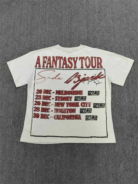 High Quality Vale Forever White Fantasy Tour Graphic T-Shirt