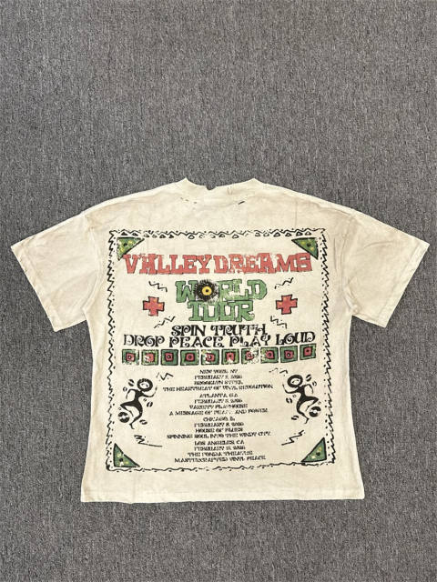 High Quality Vale Forever Valley Dreams Bomb Runaway Cartoon Vintage Washed T-Shirt