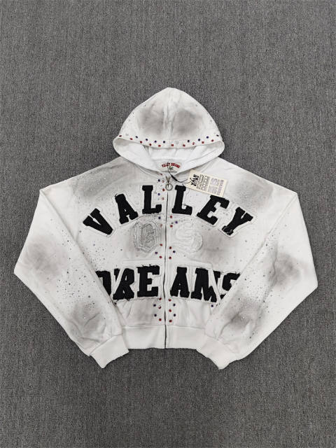 1:1 Quality Vale Forever White  Zip Hoodie