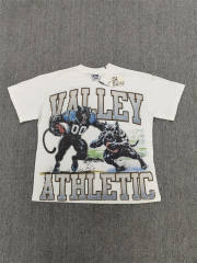 High Quality Vale Forever Valley Athletic Panther Football Players Rhinestone Vintage Washed T-Shirt