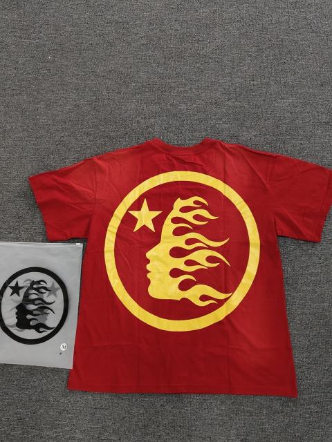 1:1 Hellstar NFC SCAN Hellstar No Guts No Glory Vintage Red T-Shirt