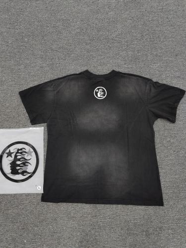 1:1 Hellstar NFC SCAN Hellstar Brainwashed Eye Graphic Vintage Black T-Shirt